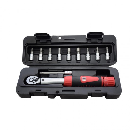 Mechanical Preset Torque Wrench Torque 2-24nm 1/4 Bicycle Torque Hand Tool Combination Set