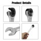 Metric Tubing Ratchet Wrench Flexible Head Steel 8-14mm Repair Tool Metric Tubing Ratchet Wrench Flexible Head Steel 8-14mm Repair Tool