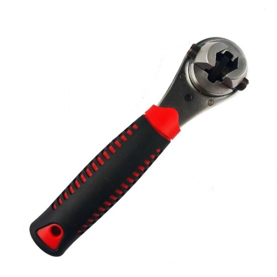 Multifunctional 6-22mm Ratchet Wrench Adjustable Universal Key Torque Spanner Plumbing Pipe Auto Multitool Repairing Tool