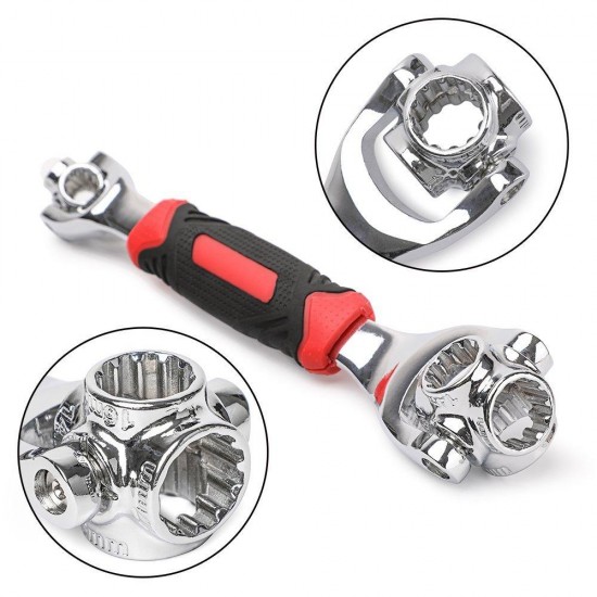 48 In 1 Socket Wrench Multifunction Universal Wrench 360 Degree Revolving Spanner