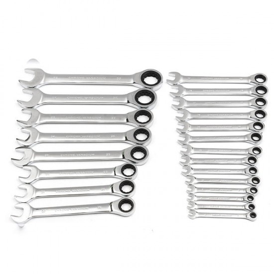 HT01 Chrome Vanadium Steel Metric Ratchet Spanner Gear Wrench Fixed Head 6-32mm HT01 Chrome Vanadium Steel Metric Ratchet Spanner Gear Wrench Fixed Head 6-32mm