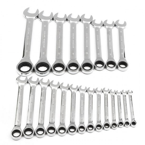 HT01 Chrome Vanadium Steel Metric Ratchet Spanner Gear Wrench Fixed Head 6-32mm HT01 Chrome Vanadium Steel Metric Ratchet Spanner Gear Wrench Fixed Head 6-32mm