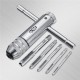 Stainless Steel T Handle Ratchet Wrench Repair Tool With 5 Screws