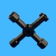 Universal Cross Key Triangle for Train Electrical Elevator Cabinet Valve Alloy Universal Cross Key Triangle for Train Electrical Elevator Cabinet Valve Alloy