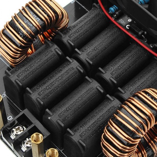 DC 12-40V 50A 1000W 1KW ZVS Induction Heating Board Module With Coil And Fan DC 12-40V 50A 1000W 1KW ZVS Induction Heating Board Module With Coil And Fan