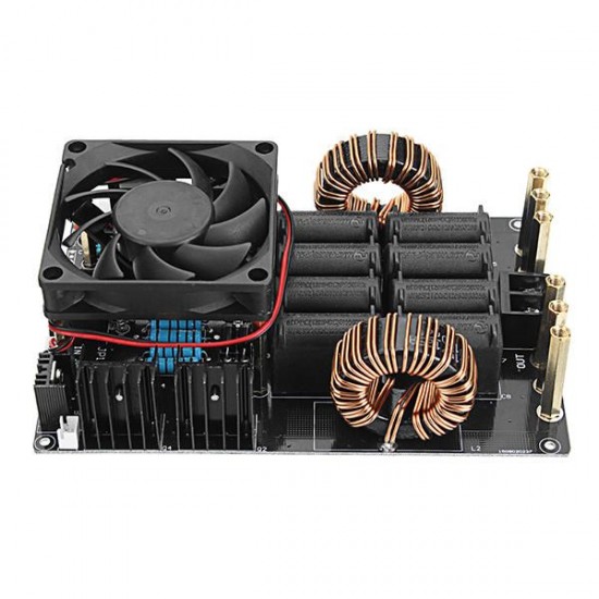 DC 12-40V 50A 1000W 1KW ZVS Induction Heating Board Module With Coil And Fan DC 12-40V 50A 1000W 1KW ZVS Induction Heating Board Module With Coil And Fan