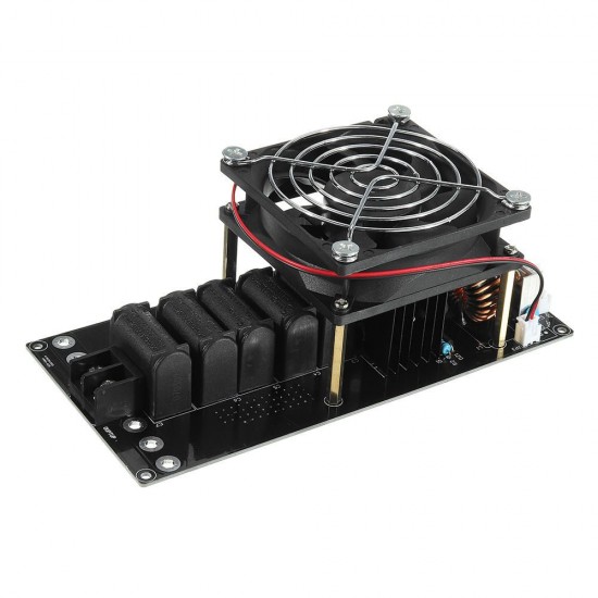 1000W 20A ZVS Induction Heating Machine with Cooling Fan Copper Tube DC12-36V Heater Module