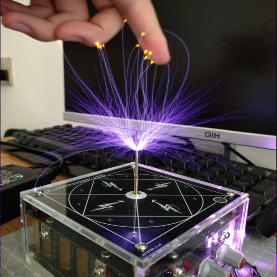 Music Coil Science and Education Tools Artificial Lightning DIY Experiment with Acrylic Shell Music Coil Science and Education Tools Artificial Lightning DIY Experiment with Acrylic Shell