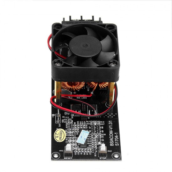 ZVS Induction Heating Module High Frequency Heater With Fan and Heat Pipe 3.7V Battery Power Supply