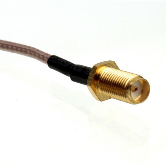 15cm SMA Female Bulkhead To SMA Male RA Plug Right Angle Pigtail Cable RG316 15cm SMA Female Bulkhead To SMA Male RA Plug Right Angle Pigtail Cable RG316