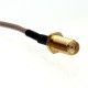 15cm SMA Female Bulkhead To SMA Male RA Plug Right Angle Pigtail Cable RG316