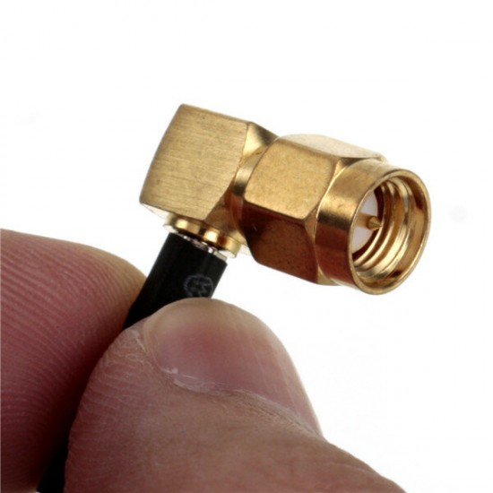 15cm SMA Female Bulkhead To SMA Male RA Plug Right Angle Pigtail Cable RG316 15cm SMA Female Bulkhead To SMA Male RA Plug Right Angle Pigtail Cable RG316