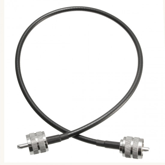 1Pc UHF PL259 Male to Male Plug Coax Coaxial Cable 20 Inch 50cm RG58 Soldered 1Pc UHF PL259 Male to Male Plug Coax Coaxial Cable 20 Inch 50cm RG58 Soldered