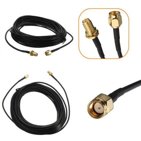 9M RP-SMA SMA Male to Female Wi-fi Router Antenna Extension Cable Connector