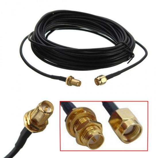 9M RP-SMA SMA Male to Female Wi-fi Router Antenna Extension Cable Connector