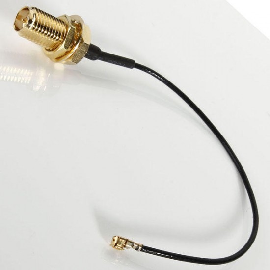 10cm PCI U.FL / IPX to RP-SMA Female Jack Pigtail Cable 10cm PCI U.FL / IPX to RP-SMA Female Jack Pigtail Cable