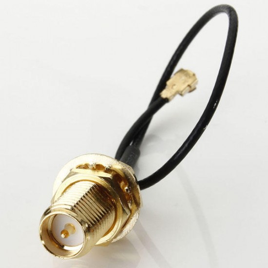10cm PCI U.FL / IPX to RP-SMA Female Jack Pigtail Cable 10cm PCI U.FL / IPX to RP-SMA Female Jack Pigtail Cable