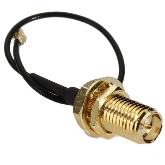 10cm PCI U.FL / IPX to RP-SMA Female Jack Pigtail Cable 10cm PCI U.FL / IPX to RP-SMA Female Jack Pigtail Cable