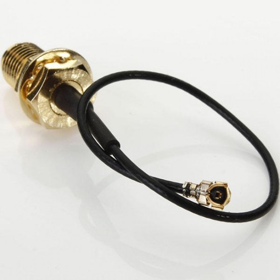 10cm PCI U.FL / IPX to RP-SMA Female Jack Pigtail Cable 10cm PCI U.FL / IPX to RP-SMA Female Jack Pigtail Cable