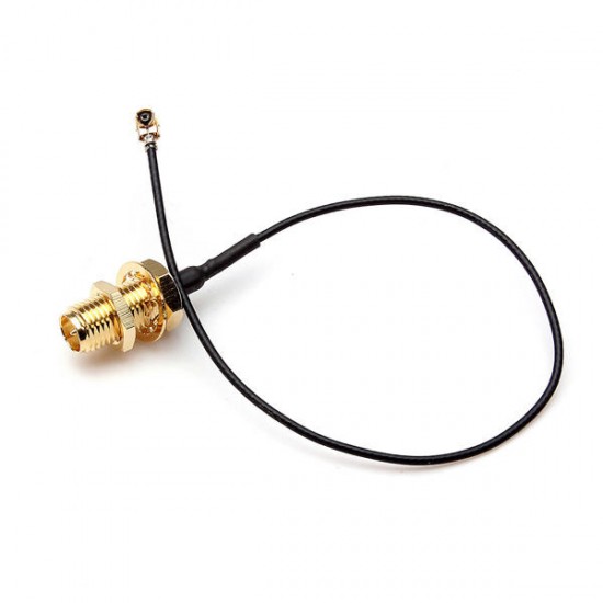 10cm U.FL/IPX to RP-SMA Female Antenna Pigtail Jumper Cable