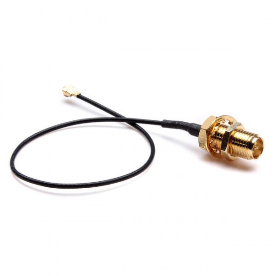 10cm U.FL/IPX to RP-SMA Female Antenna Pigtail Jumper Cable