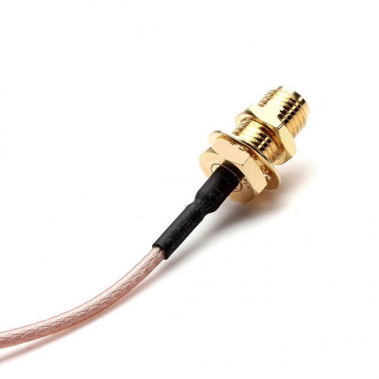 5 Inch Male to SMA Female Nut Bulkhead Crimp RG316 Coax Cable