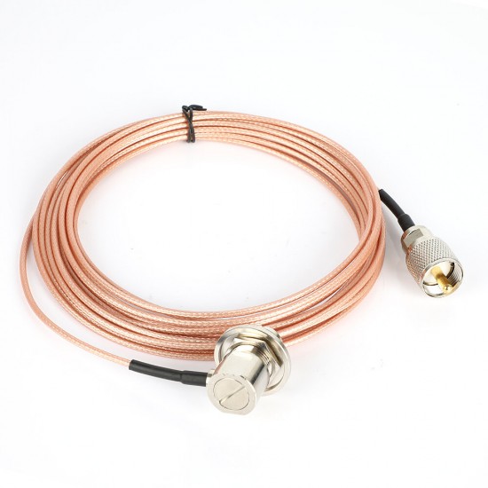 Pink 5 Meter 316 Coaxial Cable UHF/PL-259 Male to Female for QYT KT-8900 ICOM KENWOODs Mobile Radio Walkie Talkie Antenna Pink 5 Meter 316 Coaxial Cable UHF/PL-259 Male to Female for QYT KT-8900 ICOM KENWOODs Mobile Radio Walkie Talkie Antenna
