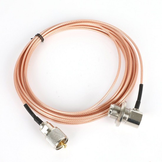 Pink 5 Meter 316 Coaxial Cable UHF/PL-259 Male to Female for QYT KT-8900 ICOM KENWOODs Mobile Radio Walkie Talkie Antenna