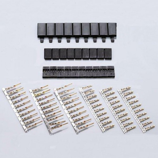 10 Pairs Futaba Servo Plug Set Gold Plated Male & Female