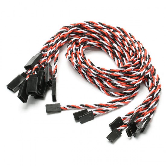 10pcs 22AWG 60core Futaba JR Anti-interference Servo Extension Cable