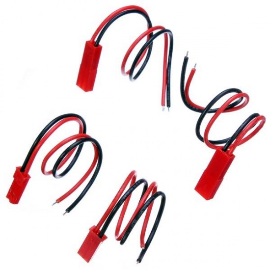 5 x JST Connector Plug With Connect Cable For RC BEC ESC Battery