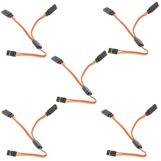 5PCS 15cm Y Servo Cable Lead Splitter For JR Spektrum HITEC 5PCS 15cm Y Servo Cable Lead Splitter For JR Spektrum HITEC