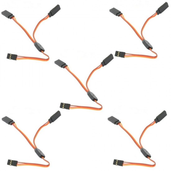 5PCS 15cm Y Servo Cable Lead Splitter For JR Spektrum HITEC