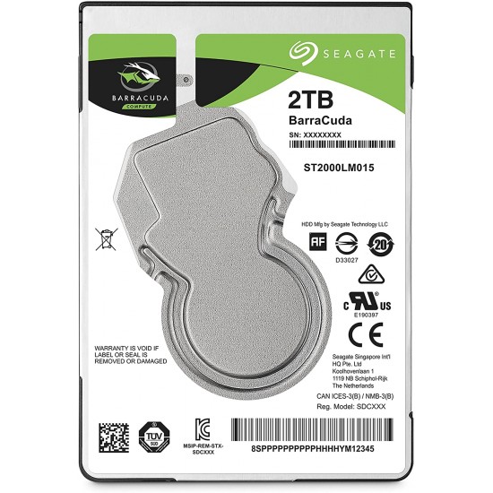 2TB Solid State Hybrid Drive ST2000LM015 SSHD 2.5 Inch