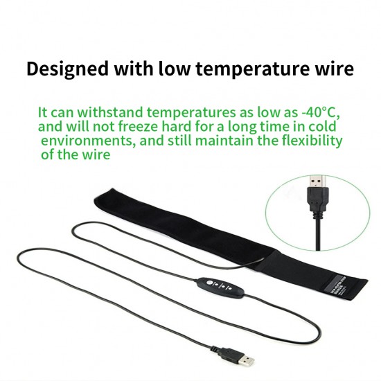 25-50° Camera Lens Demist Heater, USB Connection Three-Gear Temperature Regulation, Defrost Cloth, Heat Preservation Belt, Dew Heater, Defrost Heating Tool, Lens Heating Tool, Anti-Condensation Lens Heater