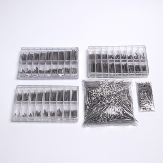 360 pc Watch Strap Pins (8-25mm), Stainless Steel Link Pins, Watch Repair Tool, Watch Accessories, Watch Strap Connecting Shaft, Watch Repair Kit, Used For Repair And Replacement Of Watch Strap Buckle