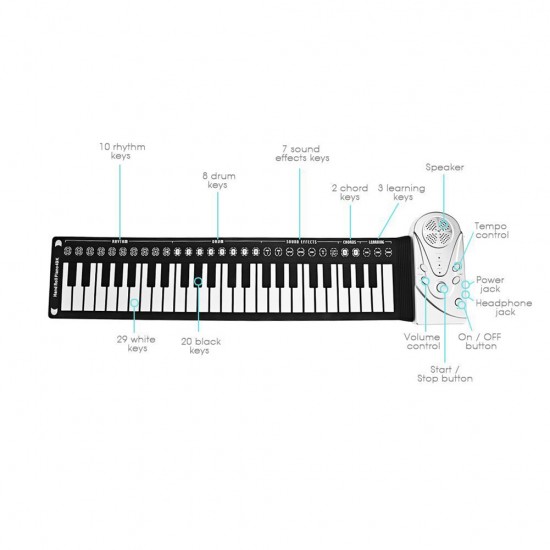 49 Keys Keyboard Piano, Portable Keyboard Piano, Electric Piano, Entry-level electronic Piano, Beginner Electronic Piano, Beginner Piano, Travel Piano, With Recording And Playback Function 49 Keys Keyboard Piano, Portable Keyboard Piano, Electric Piano, Entry-level electronic Piano, Beginner Electronic Piano, Beginner Piano, Travel Piano, With Recording And Playback Function