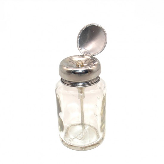 80ml (6.8oz) Press-Type Glass Bottle, Thickened Glass, Copper Core Tube, Graduated, Portable Detergent Bottle, Nail Enhancement Bottle, Nail Washing Bottle, Transparent Glass Container, Small Liquid Storage Container 80ml (6.8oz) Press-Type Glass Bottle, Thickened Glass, Copper Core Tube, Graduated, Portable Detergent Bottle, Nail Enhancement Bottle, Nail Washing Bottle, Transparent Glass Container, Small Liquid Storage Container