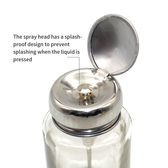 80ml (6.8oz) Press-Type Glass Bottle, Thickened Glass, Copper Core Tube, Graduated, Portable Detergent Bottle, Nail Enhancement Bottle, Nail Washing Bottle, Transparent Glass Container, Small Liquid Storage Container 80ml (6.8oz) Press-Type Glass Bottle, Thickened Glass, Copper Core Tube, Graduated, Portable Detergent Bottle, Nail Enhancement Bottle, Nail Washing Bottle, Transparent Glass Container, Small Liquid Storage Container