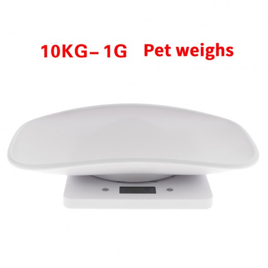 Digital Baby Scale, Pet Scale, Weighing Range 1G-10KG, With Tray, Toddler Scale, Kitchen Scale, Food Scale, Parcel Scale, Baby Auxiliary Food Scale, Small Animal Scale