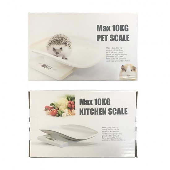 Digital Baby Scale, Pet Scale, Weighing Range 1G-10KG, With Tray, Toddler Scale, Kitchen Scale, Food Scale, Parcel Scale, Baby Auxiliary Food Scale, Small Animal Scale