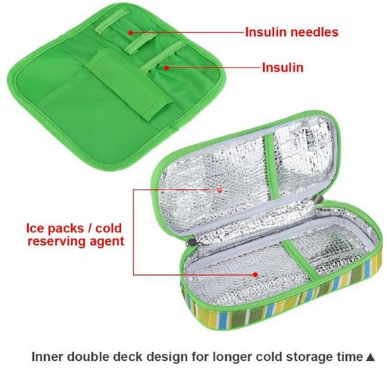 Insulin Cooler Bag, Portable Medicine Bag, Double Layer Inside and Environmental Protection Thermal Insulation Aluminum Film Design. Insulin Cooler Travel Case, Insulated Diabetic Bag, Portable Cooling Bag Insulin Cooler Bag, Portable Medicine Bag, Double Layer Inside and Environmental Protection Thermal Insulation Aluminum Film Design. Insulin Cooler Travel Case, Insulated Diabetic Bag, Portable Cooling Bag
