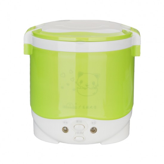 Mini Rice Cooker, Vehicle-Mounted Rice Cooker 12V, Thermal Insulation and Protection Function, 1L Portable Steamer, Boiling Pot, Portable Handle, Outdoor Boiling Cooker, Portable Cooker Mini Rice Cooker, Vehicle-Mounted Rice Cooker 12V, Thermal Insulation and Protection Function, 1L Portable Steamer, Boiling Pot, Portable Handle, Outdoor Boiling Cooker, Portable Cooker