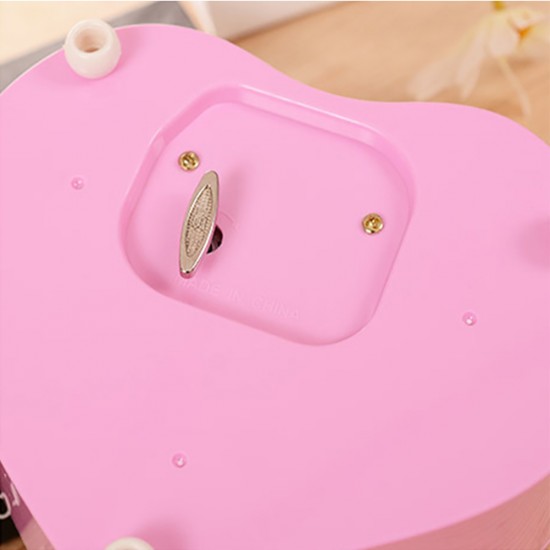 Music Jewelry Box, Double Heart Dancing Girl Music Box, Octave Box, Ballet Music Box, With Compartments And Drawers. Hair Card, Ring, Necklace Storage Box. Birthday Gift, Christmas Gift For Girls Music Jewelry Box, Double Heart Dancing Girl Music Box, Octave Box, Ballet Music Box, With Compartments And Drawers. Hair Card, Ring, Necklace Storage Box. Birthday Gift, Christmas Gift For Girls