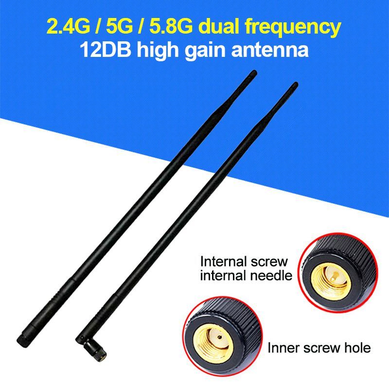 2DBI-Antenna-Dual-Band-2400-25005150-5850MHz-SMA-Plug-Connector-for-24G-5G-58G-WiFi-Router-for-Huawe-1724457