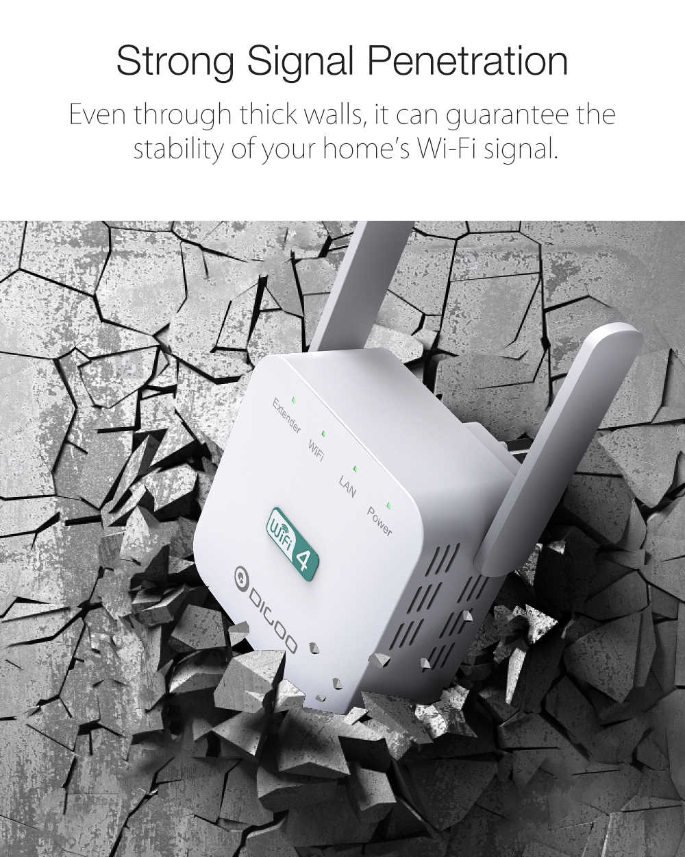 DIGOO-DG-R611-300Mbps-24GHz-WiFi-Range-Extender-EUUSUK-Wall-Plug-Repeater-Wireless-Signal-Booster-Du-1645571