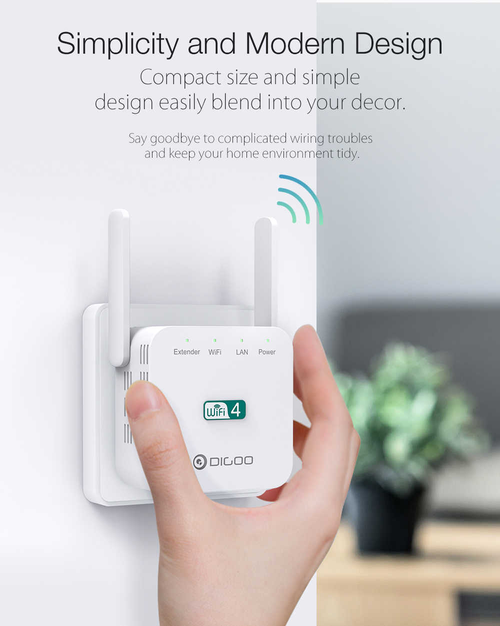 DIGOO-DG-R611-300Mbps-24GHz-WiFi-Range-Extender-EUUSUK-Wall-Plug-Repeater-Wireless-Signal-Booster-Du-1645571