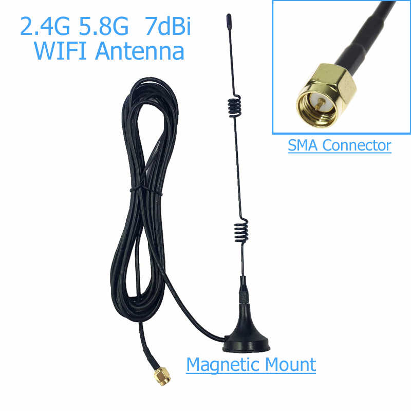 SMA-24-GHz-7dBi-WIFI-Antenna-WLAN-5X-Range-Extender-Magnetic-Mount-Signal-Antenna-1388486