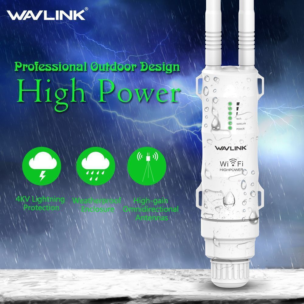 Wavlink-AC600-24g5G-High-Power-Outdooor-Waterproof-WIFI-RouterAP-Repeater-2-Antennas-AU-Plug-1359844