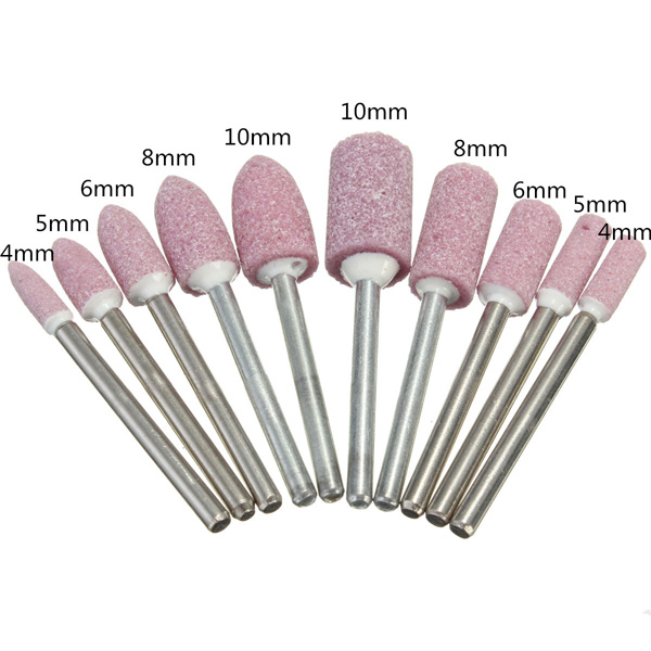 10pcs-AbrasivE-mounted-Stone-Rotary-Tool-18-Shank-For-Dremel-976286